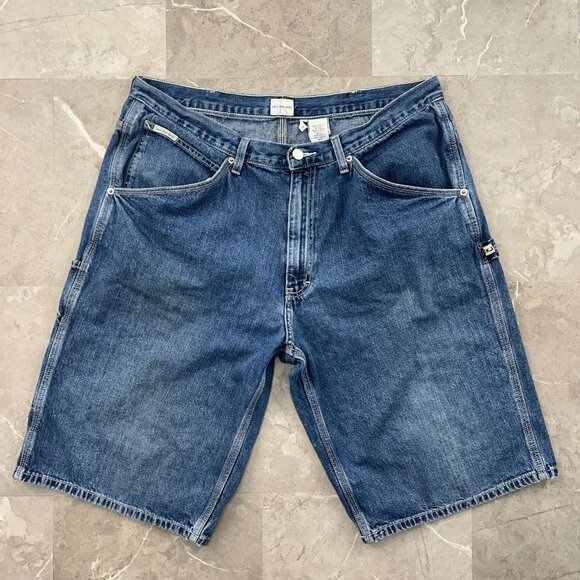 Calvin Klein Other - Vintage Calvin Kelin Jean Shorts Mens 36 Denim Jorts y2k Baggy Loose Carpenter